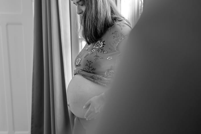 Schwangerschaftsfotos. Babybauchfotos zu hause